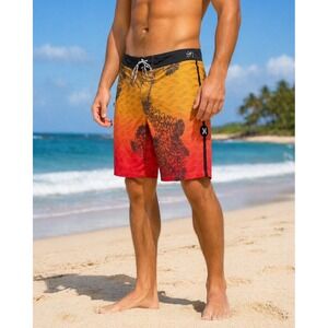 Hurley Phantom Sig Zane Wailehua Boardshorts 20" Mens 28 Surf Swim Aloha Floral